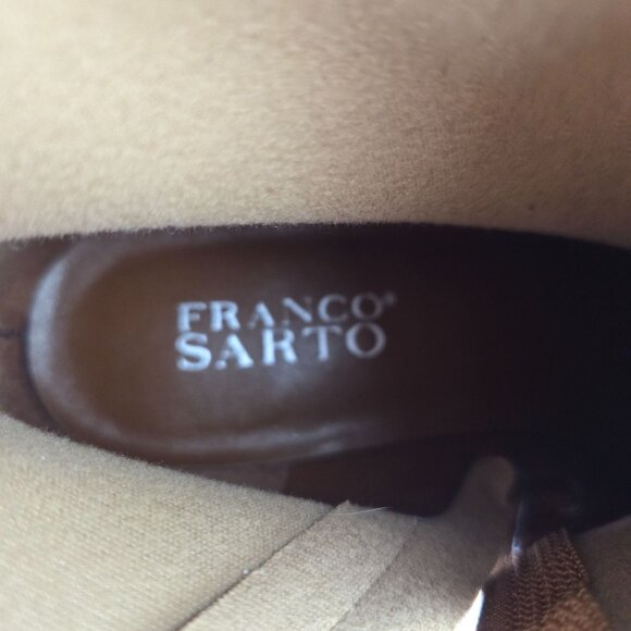 Franco Sarto Brown Ankle Boots Size 7N - Picture 10 of 13